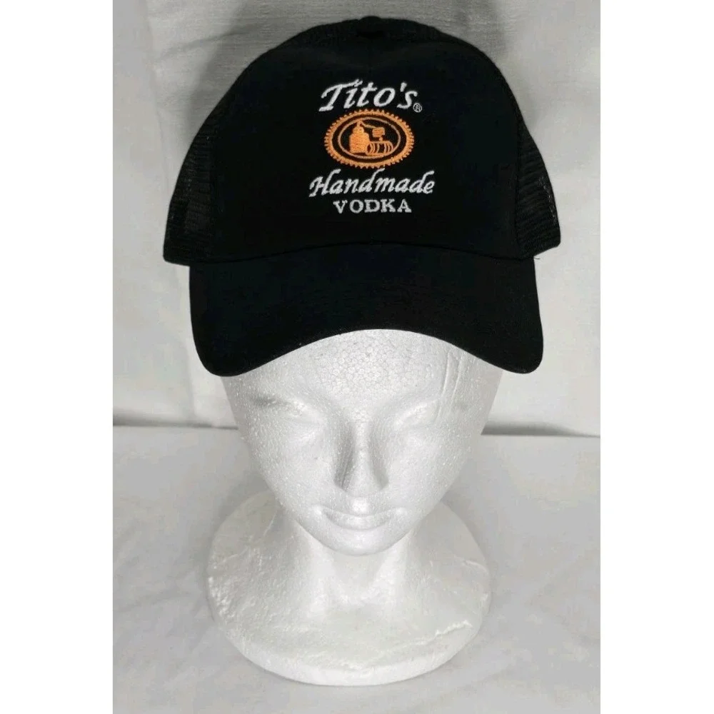 Titos Handmade Vodka Cap‎ Hat Adult Mens Adjustable Snapback Austin Texas Black
